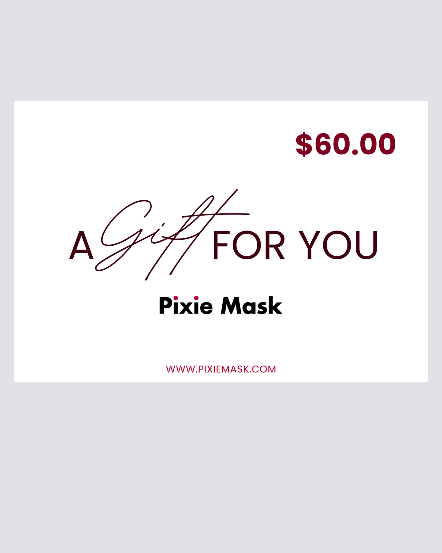 Pixie Mask E-Gift card